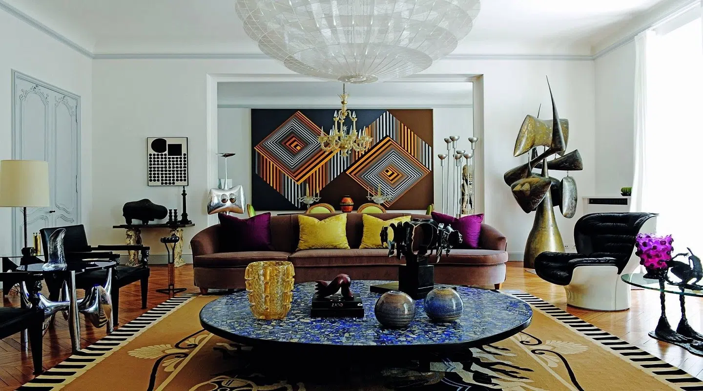Lighting choices in eclectic style