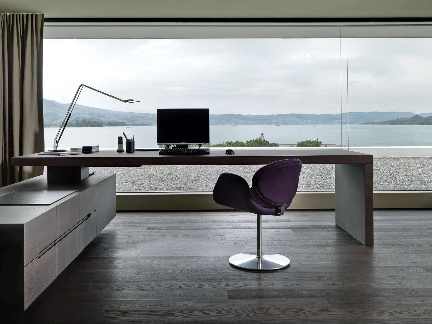 L-Shaped Minimalist Office Desk 