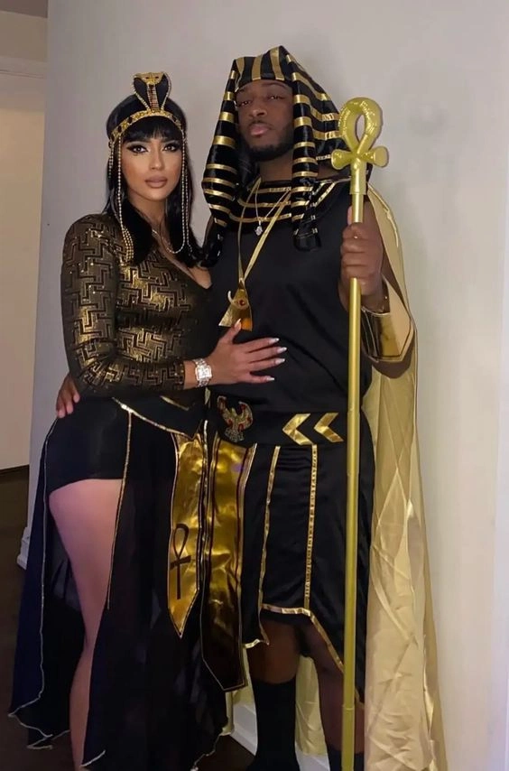 Egyptian Royalty couples' Halloween costume