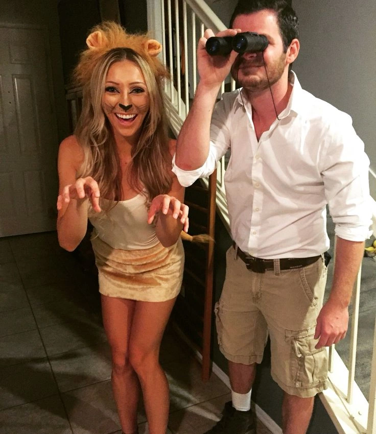 Lion and Lion Tamer couples' Halloween costume