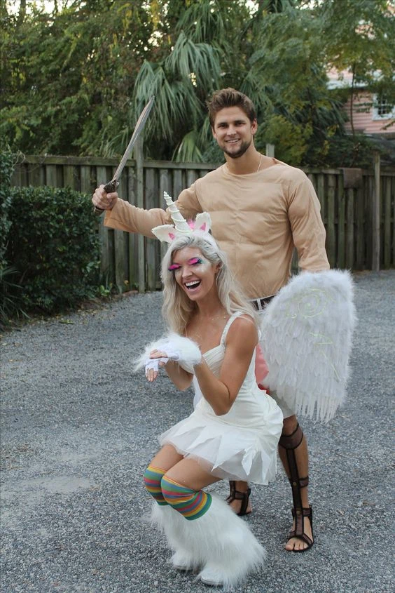 Mythical Creatures couples' Halloween costume