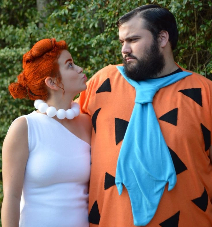 Fred and Wilma Flintstone couples' Halloween costume