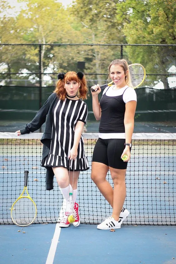 Tennis Pros couples' Halloween costume
