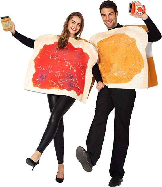 Peanut Butter and Jelly couples' Halloween costume
