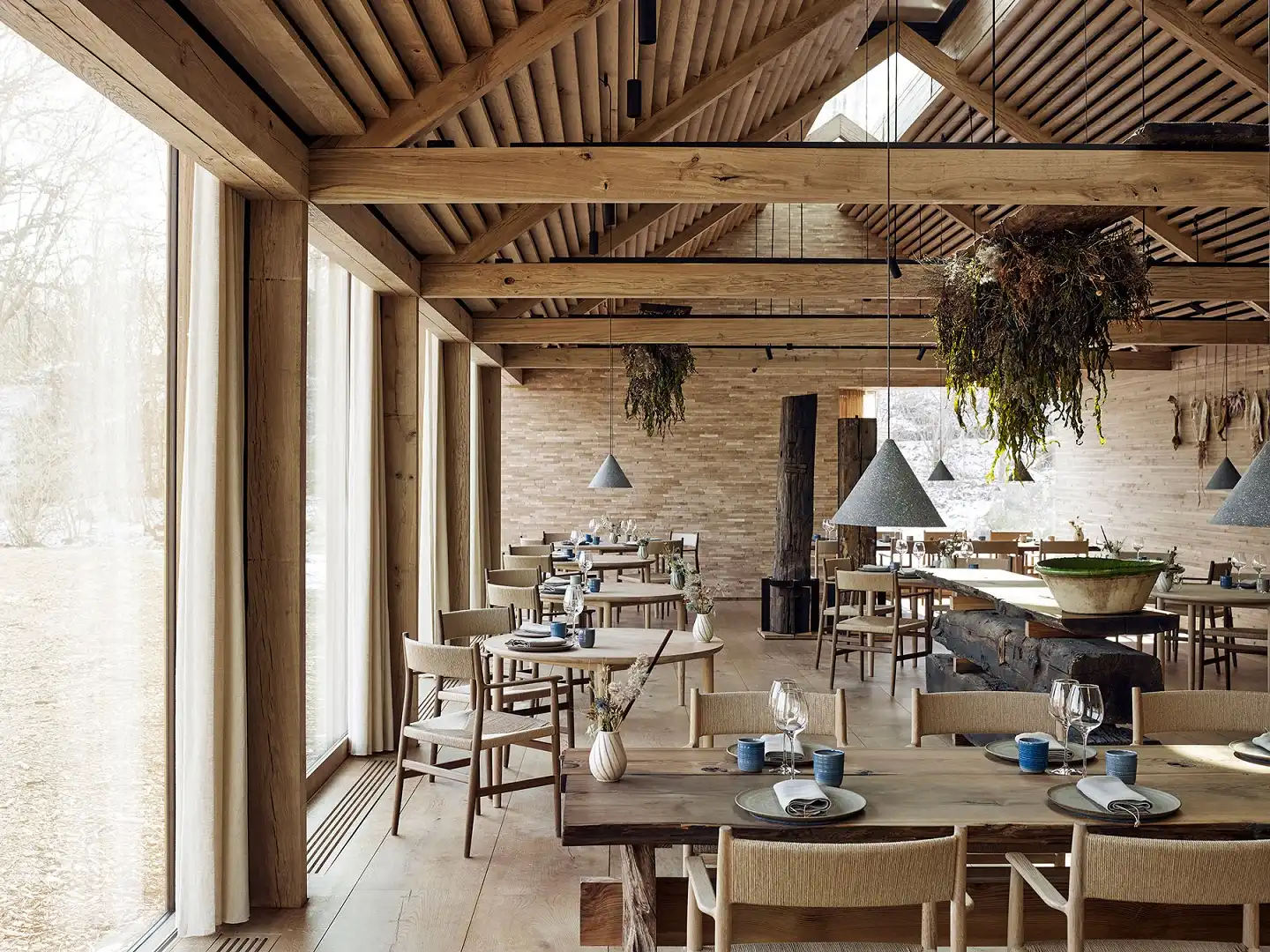 4. Furniture Selection: Wooden Restaurant Interior Design