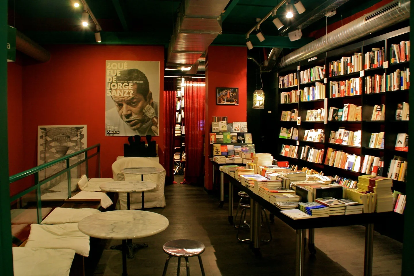 What event can be held in a book café to make it more crowded?