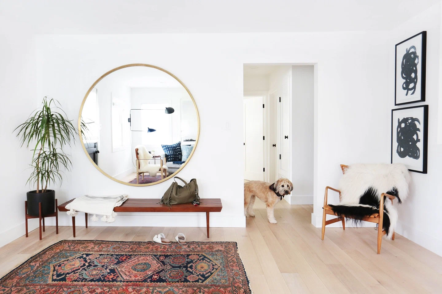 Large Mirror in Home Interior
