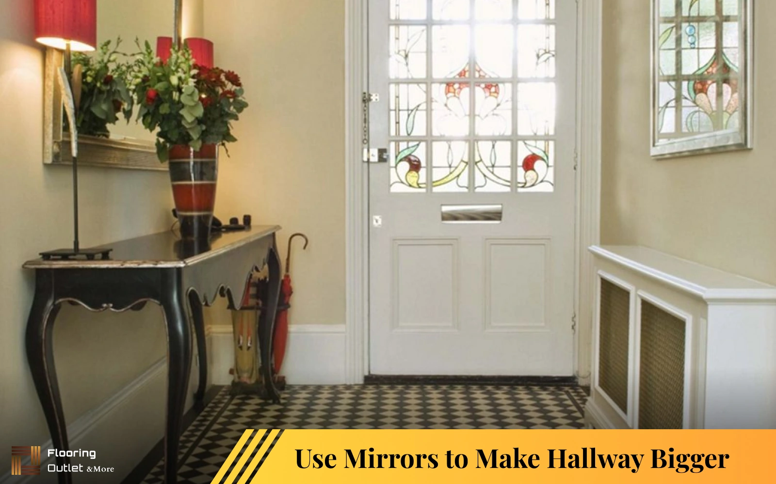 using mirrors to make a small hallway bigger