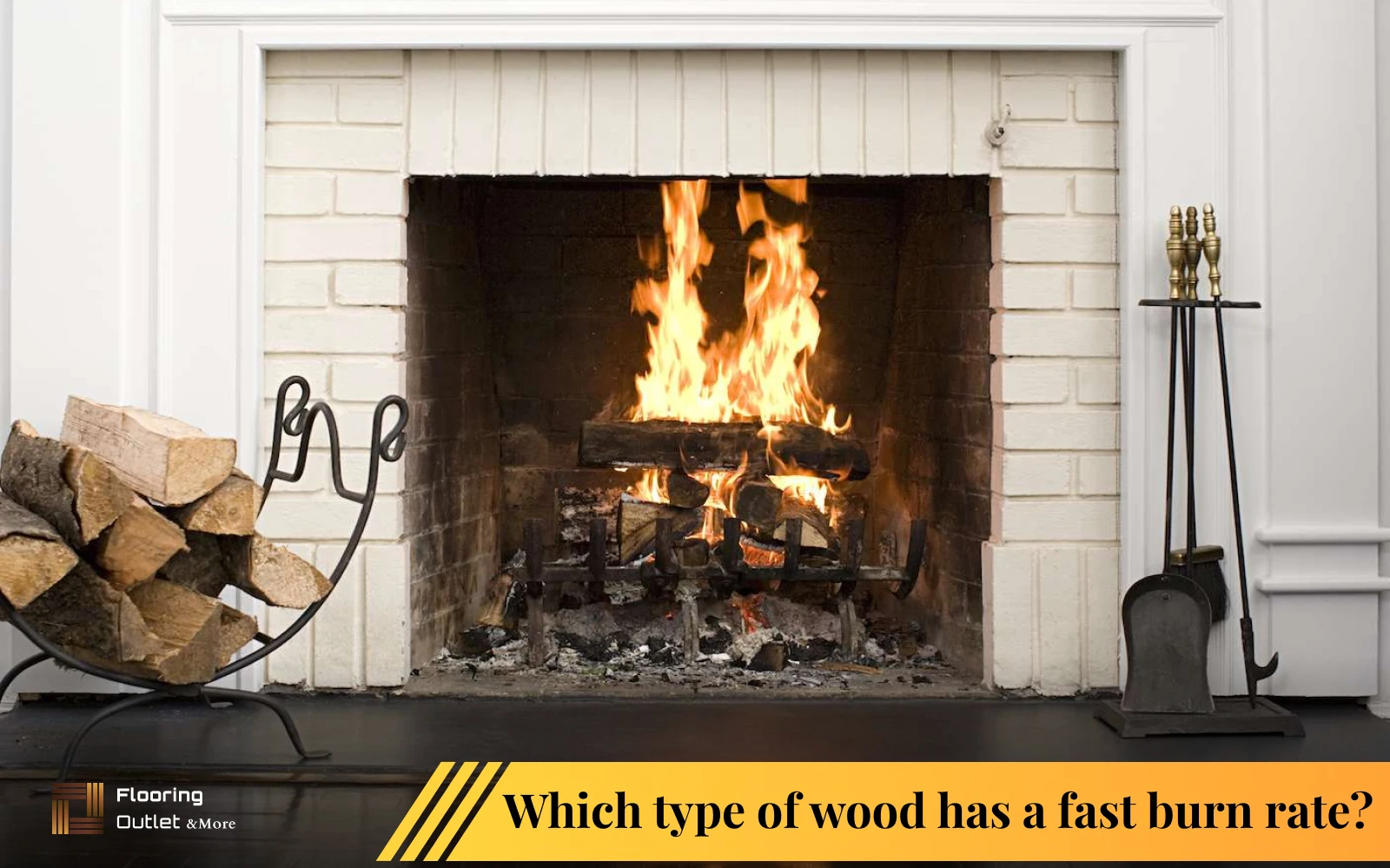 Which type of wood has a fast burn rate?